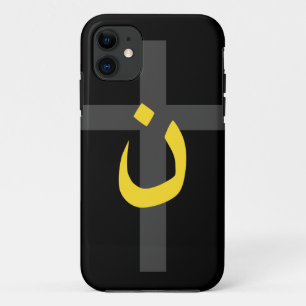 Christliche Nazarene Symbol Solidarność Kreuz Bold iPhone 11 Hülle