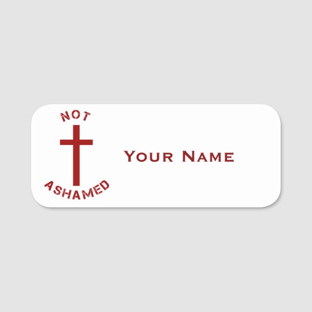 Christliche, nicht beschädigte Veranstaltungen der Namensschild (Vorderseite)