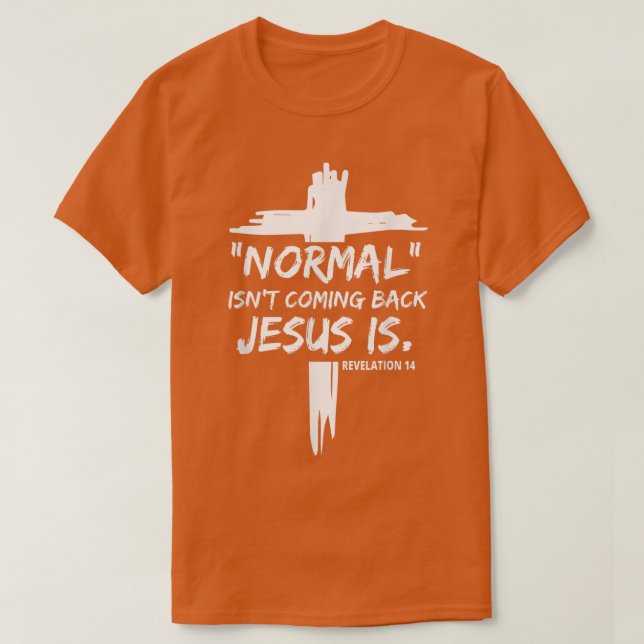 Christliche Normalität kommt Jesus ist für den Men T-Shirt (Design vorne)