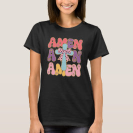 Christliche Oster-Segnungen mit floraler Amen T-Shirt