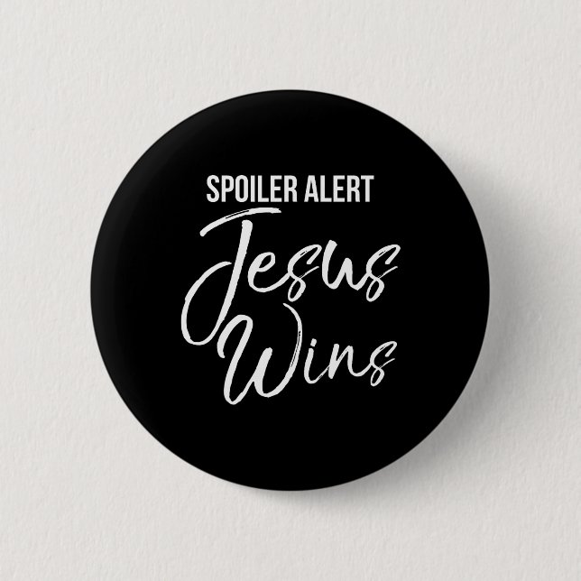 Christliche Osterratquote Salvation Spoiler Warnje Button (Vorderseite)