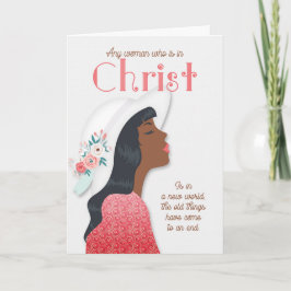 Christliche Osterschrift mit Afroamerikaner Karte