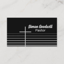 Christliche "Pastor Business Cards" | Einfaches El