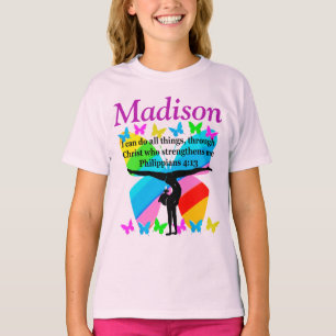 CHRISTLICHE PERSONALISIERTE GYMNASTIK T SHIRT