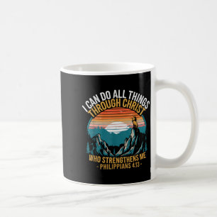 Christliche Philipper 4_13 Religiöser Löwe Stärke Kaffeetasse