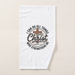 Christliche Philipper 4_13 Vintage-Zitat-Shirt Des Handtuch