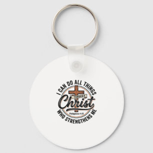 Christliche Philipper 4_13 Vintage-Zitat-Shirt Des Schlüsselanhänger