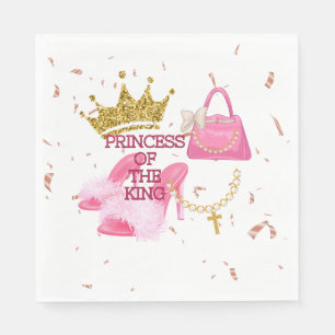 Christliche Prinzessin-Geburtstagsparty Serviette