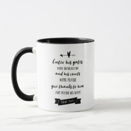 Christliche Psalms Bible Verse Einfache Typografie Tasse