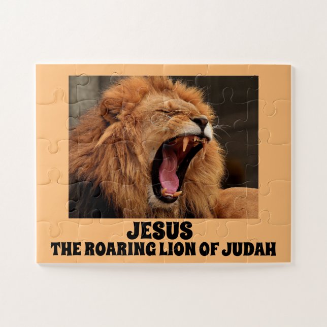 CHRISTLICHE PUZZLES, JESUS DER ROARING LION OF JUD PUZZLE (Horizontal)