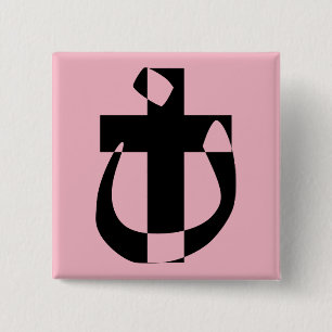 Christliche Querschaltfläche der Nazarene-Symbols Button