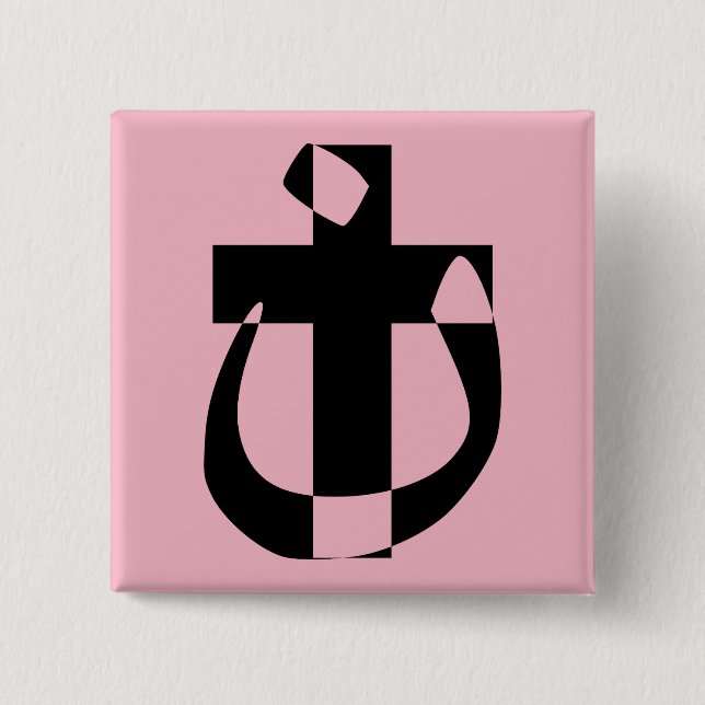 Christliche Querschaltfläche der Nazarene-Symbolso Button (Vorderseite)