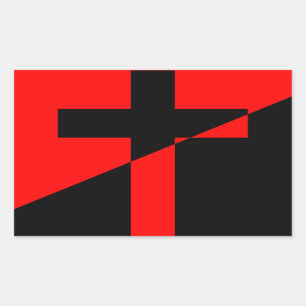 Christliche Rechteckiger Aufkleber