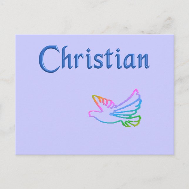 Christliche Regenbogenfohle Postkarte (Vorderseite)