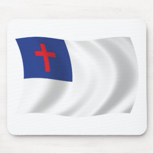 Christliche Religionsflagge Mauspad