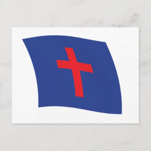 Christliche Religionsflagge Postkarte