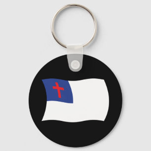 Christliche Religionsflagge Schlüsselanhänger