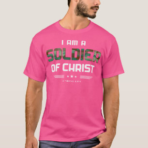 Christliche religiöse Bibel Verse Soldat Christi T-Shirt