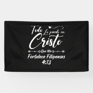 Christliche religiöse Bibelverse 4 13 Philippinen Banner