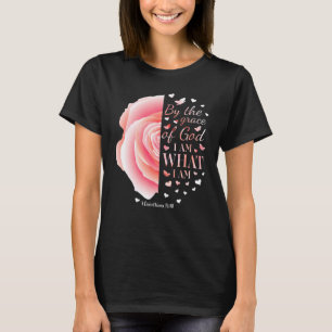 Christliche religiöse Blume Rose Bibel Verse Fraue T-Shirt