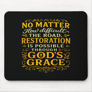 Christliche religiöse Gott-Restauration Glaubensba Mousepad