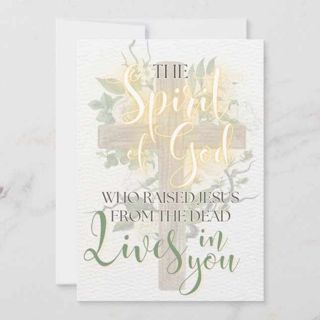 Christliche Religiöse, Scripture Osterkarte Feiertagskarte (Vorderseite)