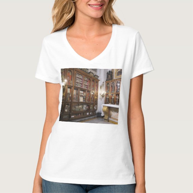 Christliche Relikte im Duomo Napoli Italien T-Shirt (Vorderseite)