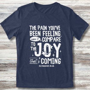 Christliche Römer 8:18 Freude kommt Trendy Outreac Tri-Blend Shirt