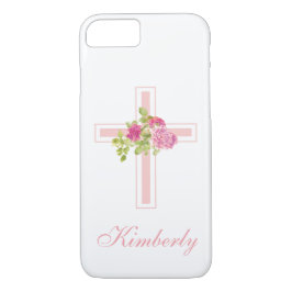 Christliche Rosenrosen Mit Monogramm Case-Mate iPhone Hülle