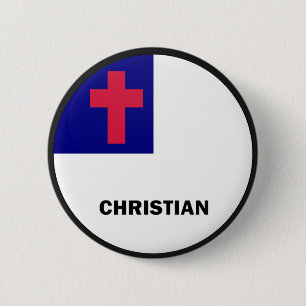 Christliche Roundel Qualität Flagge Button
