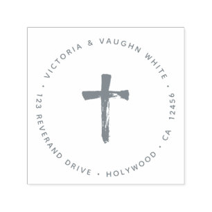 Christliche Rücksendeadresse Jesus Permastempel