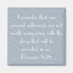 christliche Schmetterlinge Bibelroman 8:18 Magnet