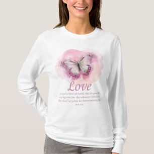 Christliche Schmetterlingsbibel für Frauen:gesegn T-Shirt