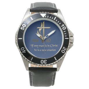 Christliche Schrift Armbanduhr