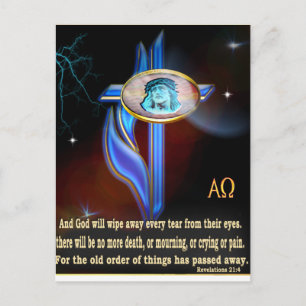 Christliche Schrift Einladungspostkarte