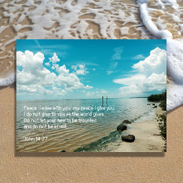 Christliche Schrift Himmelswasserfriedenssaison Ankündigungspostkarte