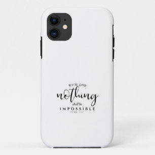 Christliche Schrift Nichts ist unmöglich Case-Mate iPhone Hülle