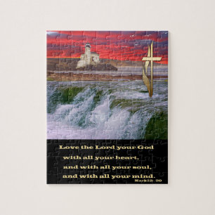 Christliche Schrift Puzzle