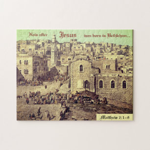 Christliche Schrift Vintage Heiliges Land Foto Puzzle