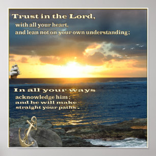 Christliche Schriftplakate Poster