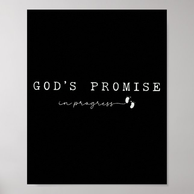 Christliche Schwangerschaft Gottes Versprechen in  Poster (Vorne)