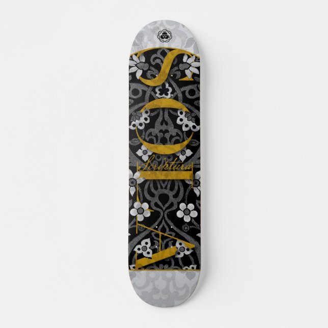 CHRISTLICHE SCRIPTURE ALLEIN SOLA SCRIPTURA SKATEBOARD (Vorne)