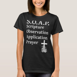 Christliche Seifen-Schrift-Beobachtungsanwendung P T-Shirt