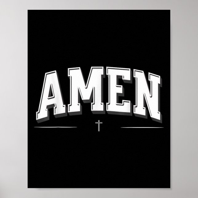 Christliche Shirts für Männer, Männer Poster (Vorne)