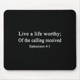 Christliche Shirts Leben Ein Leben Würdig Des Rufe Mousepad