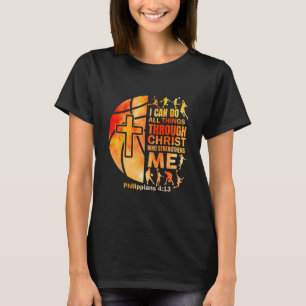 Christliche Sketll Männer Jungen Spieler Team Reli T-Shirt