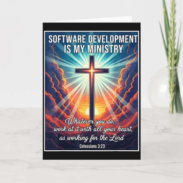 Christliche Softwareentwicklung ist mein Ministeri Karte (Vorderseite)