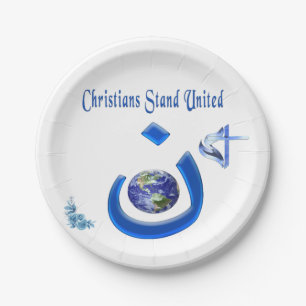 Christliche Solidarität Pappteller