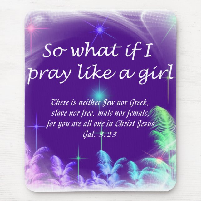 Christliche Sprichwort-Mausunterlage Mousepad (Vorne)