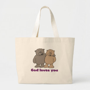 Christliche Sprichwort-Taschen-Tasche Jumbo Stoffbeutel